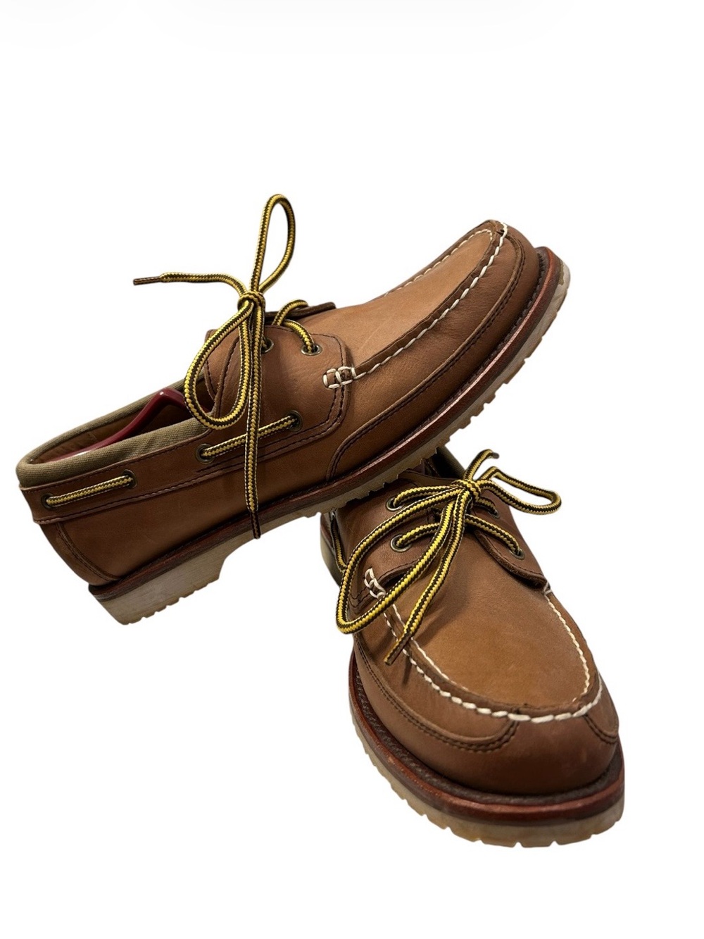 Men’s Lands’ End Leather Boat Shoes/Loafers – Size 10.5